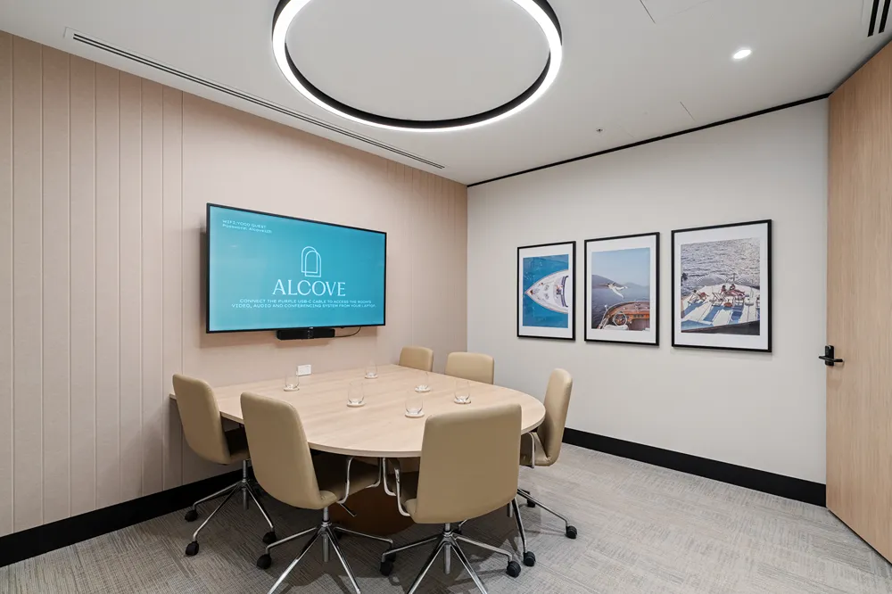 A meeting room at Alcove